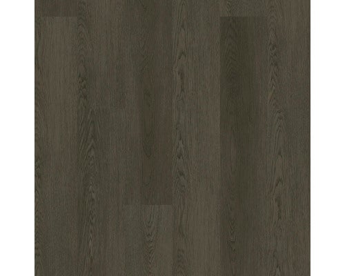 Laminat oder Vinylboden mit dunkler Holzoptik und feiner Maserung.