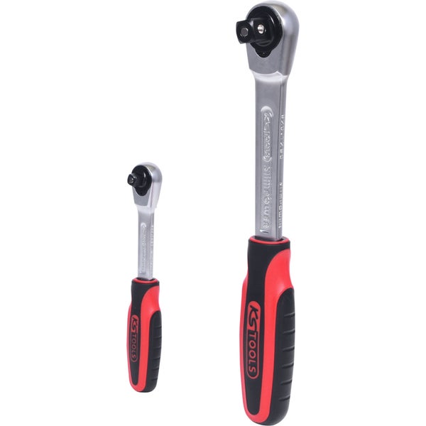 KS TOOLS SlimPOWER Umschaltknarren-Satz 2tlg. 1/4+1/2 - 920.0002