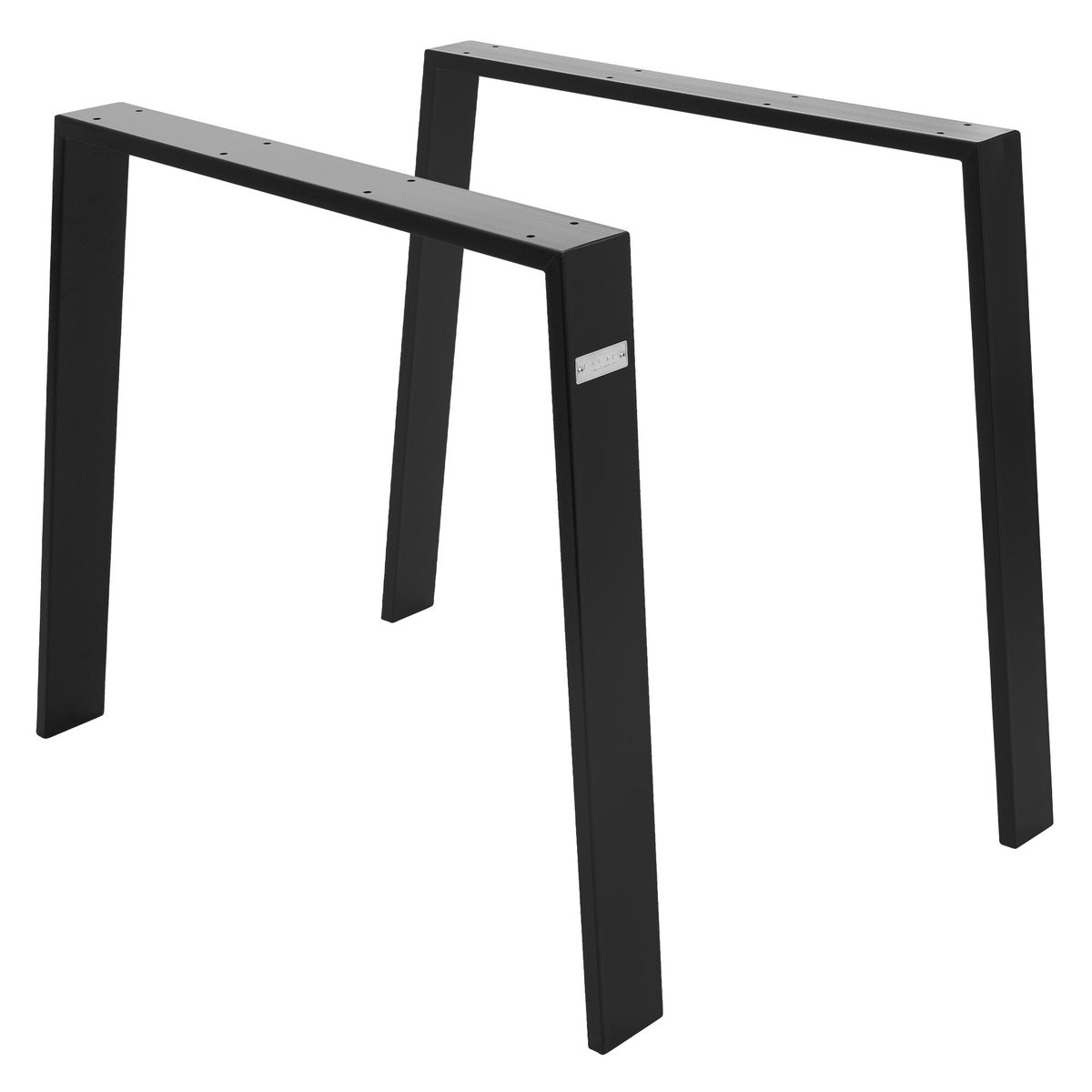 ML-Design 2er Set Tischbeine Loft 90x72 cm, Schwarz, Profil 8x2 cm, aus Stahl, Industriedesign, U-Form, Metall Tischgestell scandic, Tischkufen Tischuntergestell Möbelfüße, für Esstisch/Schreibtisch