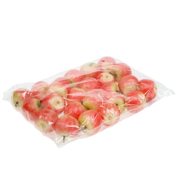 Verpackung mit Kunstäpfeln