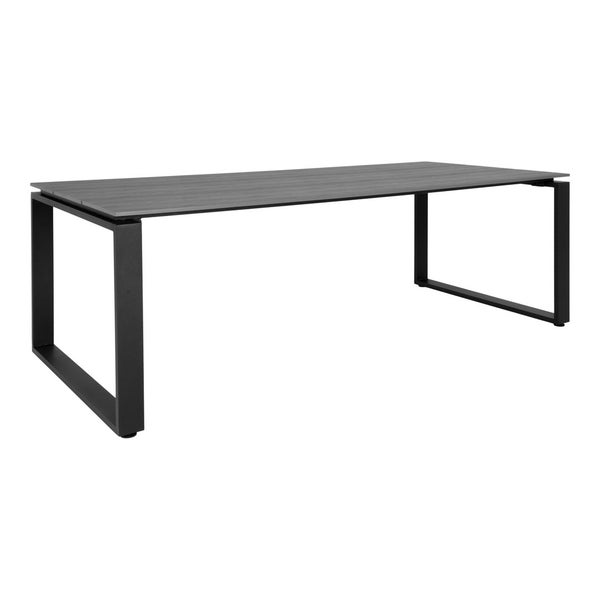Denver Gartentisch 220 x 100 cm grau, schwarz. 220 X 100 X 75 cm