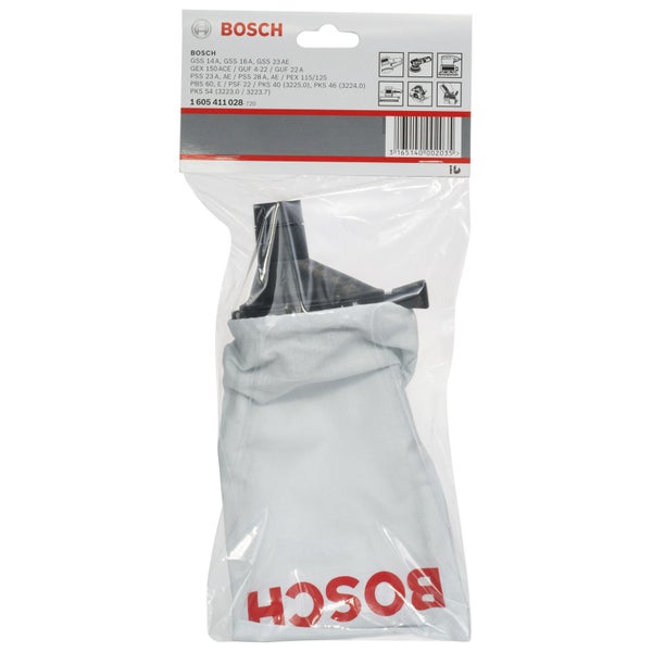 Bosch Staubbeutel zu Exzenter-, Schwingschleifern und Universalfräse, Gewebe, Adapter - 1605411028