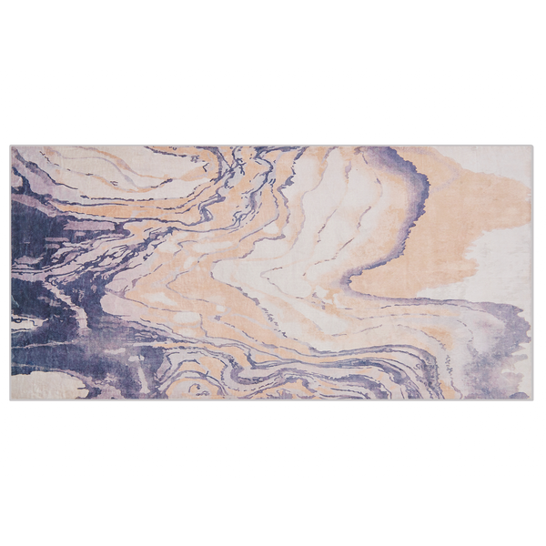 Teppich beige-grau 80 x 150 cm Kurzflor GEBZE
