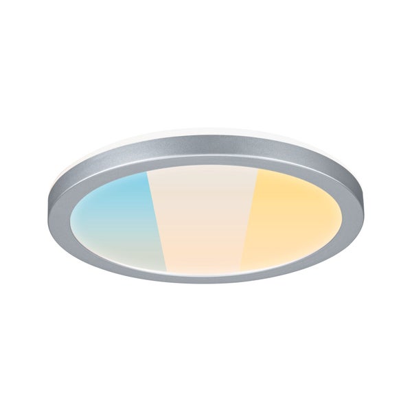 LED Panel Atria Shine IP44 rund 190mm 7,6W 1100lm 3000 - 6500K Chrom matt