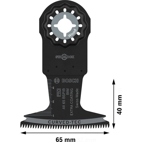 Bosch PRO AII 65 BSPIB Blatt für Multifunktionswerkzeuge 65 x 40 mm - 2608669085