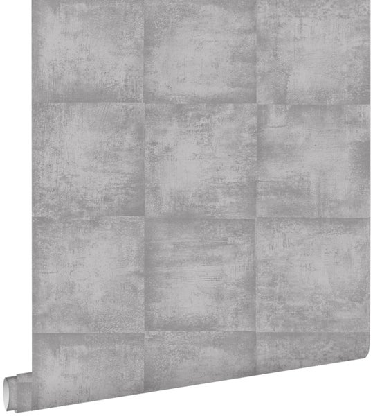 ESTAhome Tapete Beton-Optik Grau - 53 cm x 10,05 m - 138203