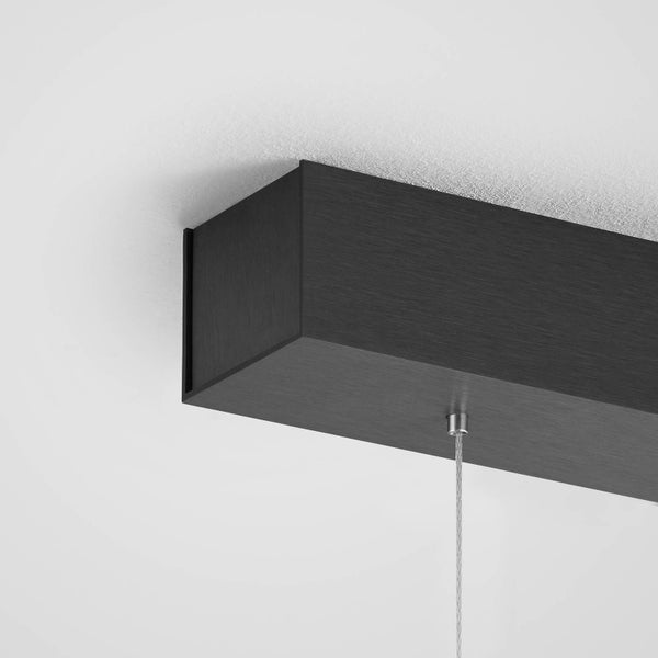 quitani LED Margita dimmbar (Modern) in Schwarz aus Aluminium (1 flammig, ) Wohnzimmerleuchte