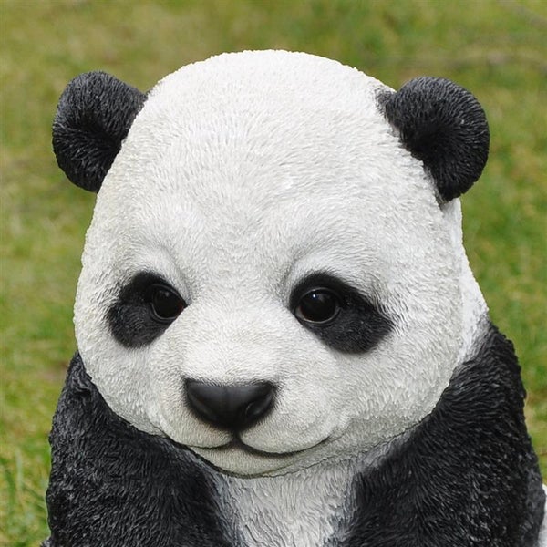 Gartenfigur Dekofigur Sitzender Pandabär