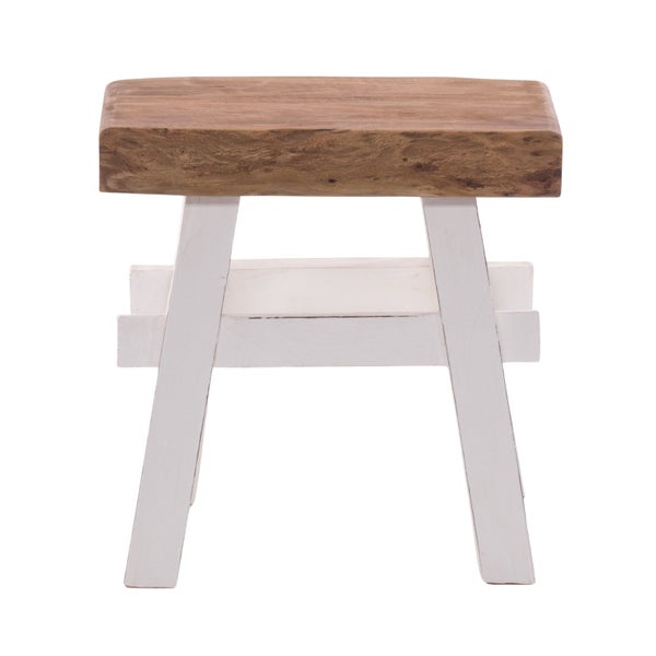 Hocker VINTAGE 40 Massivholz 06 weiß-landhaus