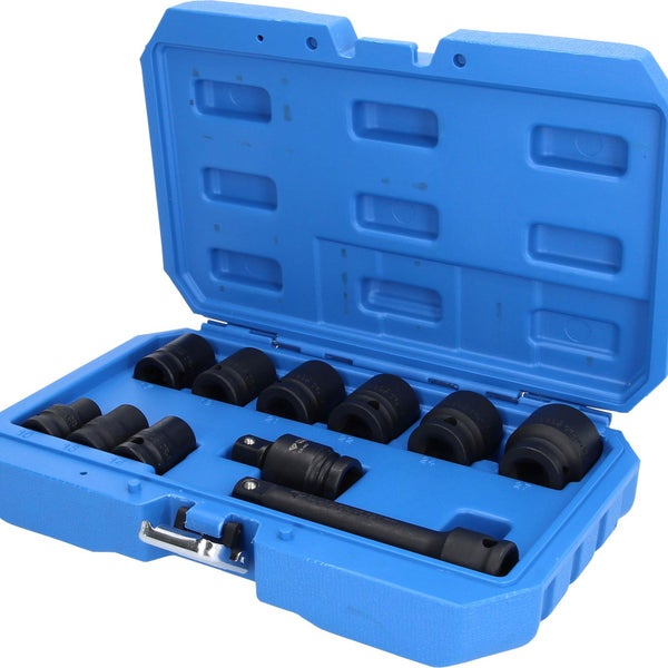 BRILLIANT TOOLS 1/2 Kraft-Stecknuss-Satz Sechskant 11tlg. kurz - BT022645