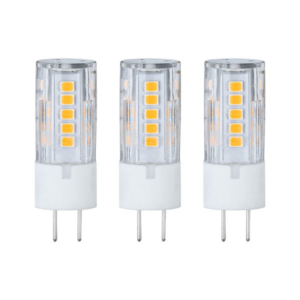 Standard 12V LED Stiftsockel GY6,35 3er-Set 3x300lm 3x3,5W 2700K Klar