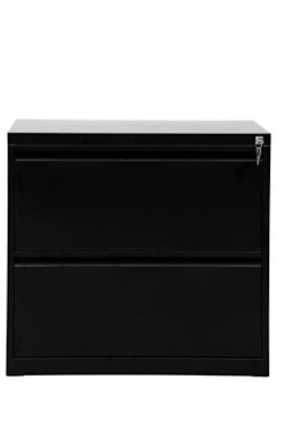 PROREGAL Hängeregistraturschrank 2 Schubladen Mare HxBxT 70 x 76 x 62 cm Schwarz