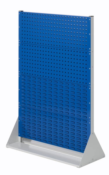 Kappes ®RasterPlan Stellwände einseitig Größe #4 - 2x Lochplatten 2x Schlitzplatten Enzianblau RAL 5010