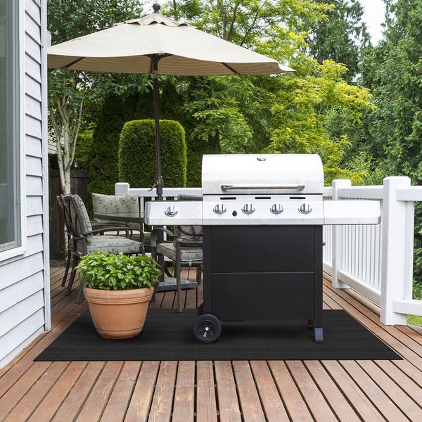 FLOORDIREKT Grillschutzmatte Lucca - Feuerfest - Outdoor-Matte für den Grill - 90 x 120 cm