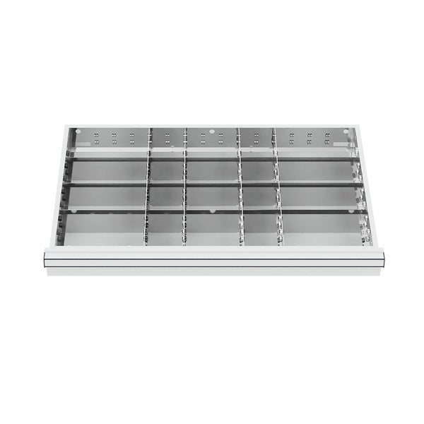 WS24 Schubladeneinteilung Metalleinteilung BLH 75 mm Innenmaß 800 x 450 mm - WS24-100291