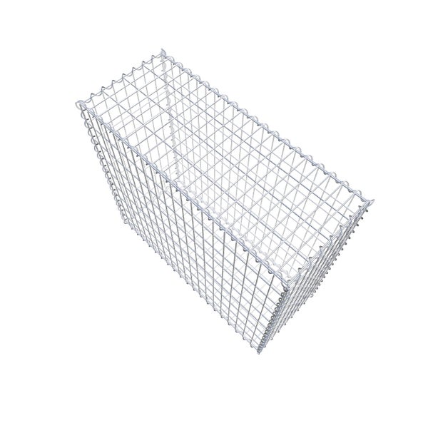 Gabione 100 cm x 90 cm x 40 cm (L x H x T), Maschenweite 5 cm x 10 cm, Spirale