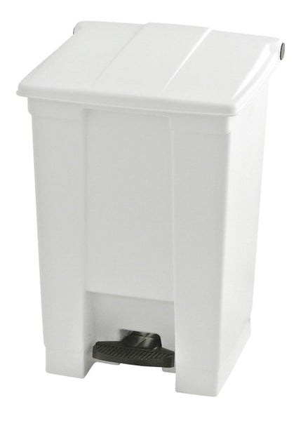 PROREGAL Rubbermaid Robuster Pedaleimer 30 Liter HxBxT 43,5 x 40 x 41,3 cm Aus Konformen Polyethylen Weiß