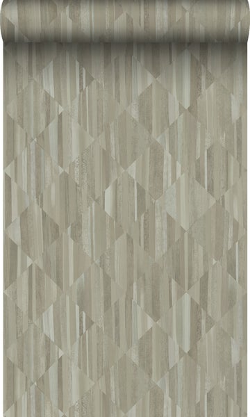 Origin Wallcoverings Tapete 3D Holzoptik Taupe - 50 x 900 cm - 347867