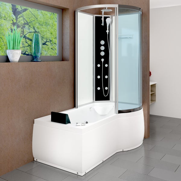 Whirlpool Wanne Duschkabine ws K50-L02-WP 170x100