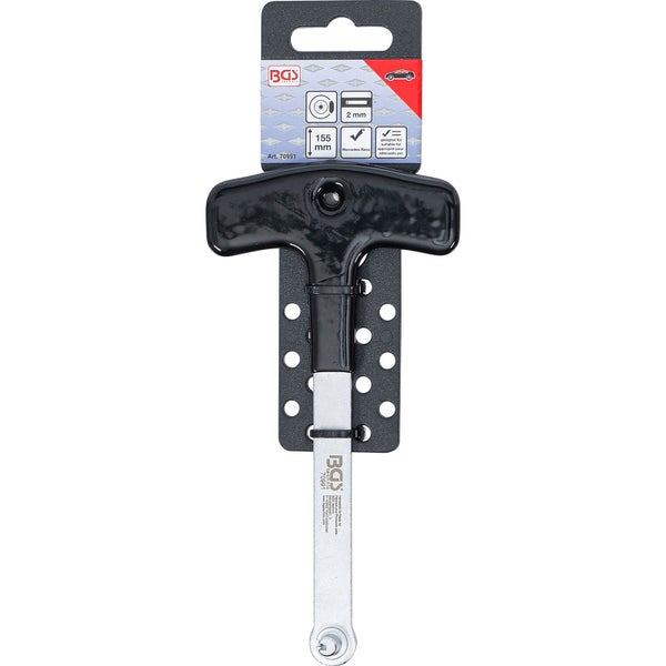 BGS T-Griff Schraubendreher mit 2 mm Klinge und 155 mm Länge für Mercedes-Benz Fahrzeuge