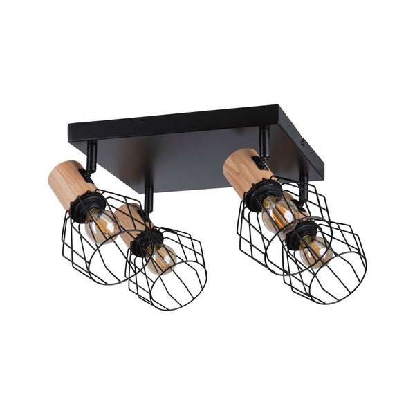 Spotlight Lanka E14 230V max. 4x20W dimmbar Schwarz