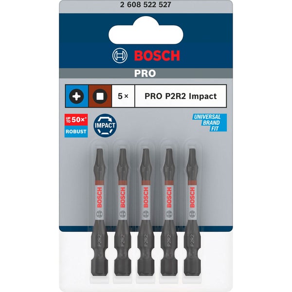 Bosch Pro P2R2 Impact Schrauberbits, 5 Stück