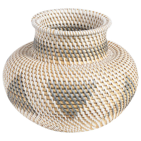 Dekovase ASAHAN Rattan 22 cm Naturfarben