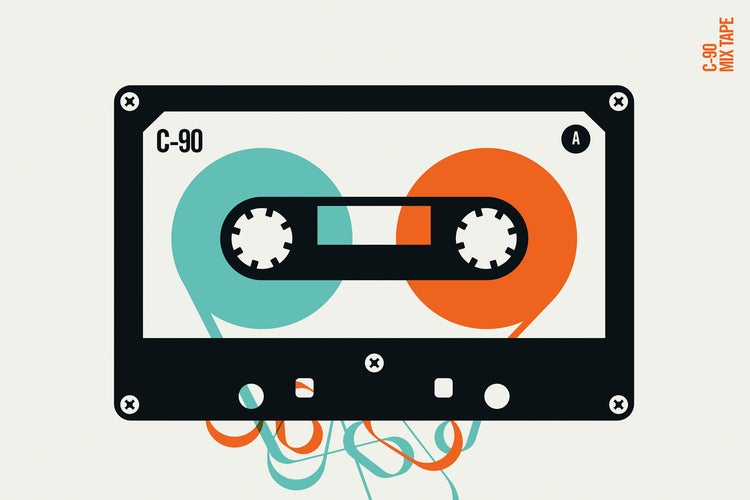 Abbildung einer Audiokassette C-90