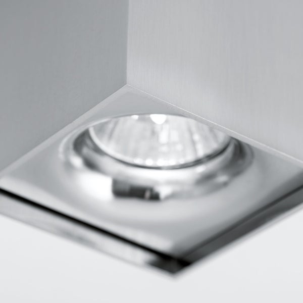 Aufbaustrahler Spot Starlight 1-flammig GU10 Eckig Satin – LED Spot Deckenleuchte