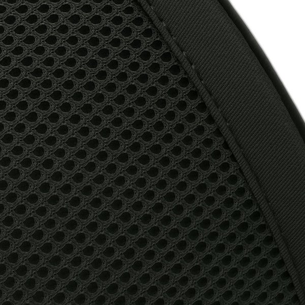 Detailaufnahme eines schwarzen Netzgewebes