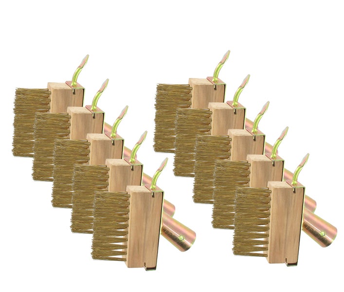 BigDean 10 Stück Fugenbürste Stahlbürste Unkrautbürste Fugenkratzer