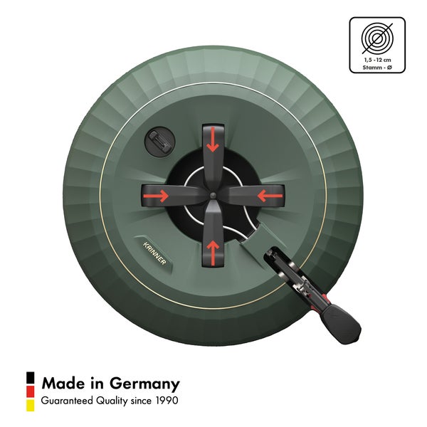 KRINNER Christbaumständer mit Stammaufnahme von 1,5 bis 12 cm Durchmesser