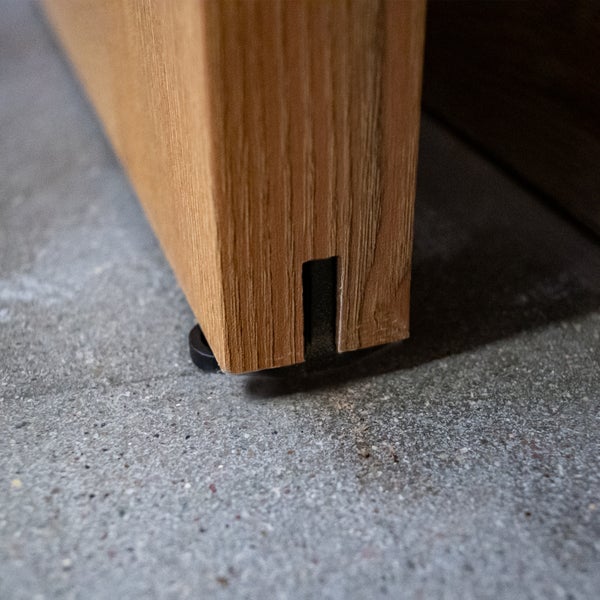 Holzschiebetür Komplettset Scheunentor Oak offene Laufschiene schwarz 35mm -  1025x2150mm