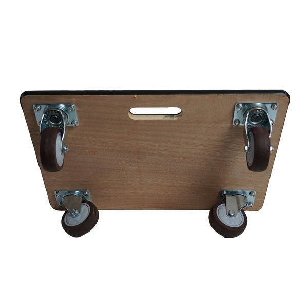 PROREGAL MegaDeal 2x Transportroller 4 Rollen HxBxT 15x40x60 cm Traglast 500kg Gummibelag