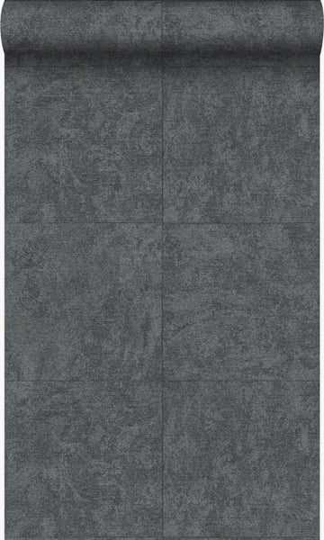 Origin Wallcoverings Tapete Stein-Optik Dunkelgrau - 53 cm x 10.05 m - 347413