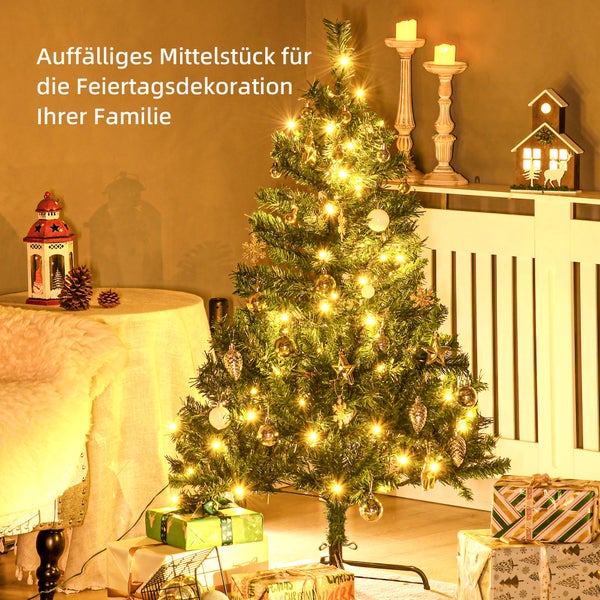 HOMCOM Weihnachtsbaum, Ø75 x 120H cm, PVC, Grün