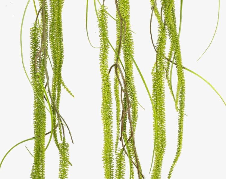 Kunstblumen Zweig Amaranth LISANDA mit Blüten, grün, 150cm - Kunstzweig