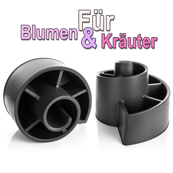 Blumen und Kräuter Halter aus Kunststoff