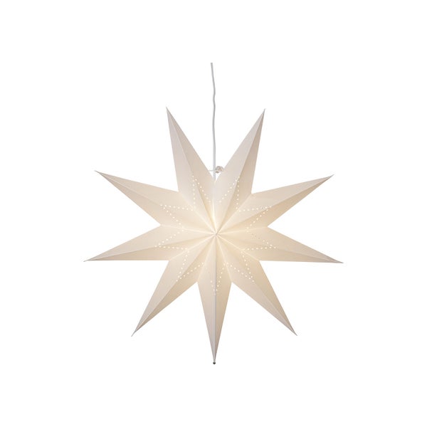 Papierstern als Weihnachtsdekoration zum Aufhängen