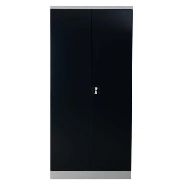 PROREGAL Stahlschrank Bee 8 Fachböden HxBxT 195 x 92 x 60 cm Pulverbeschichtetes & Verstärktes Fachbodenmaterial Grau & Antrhazit