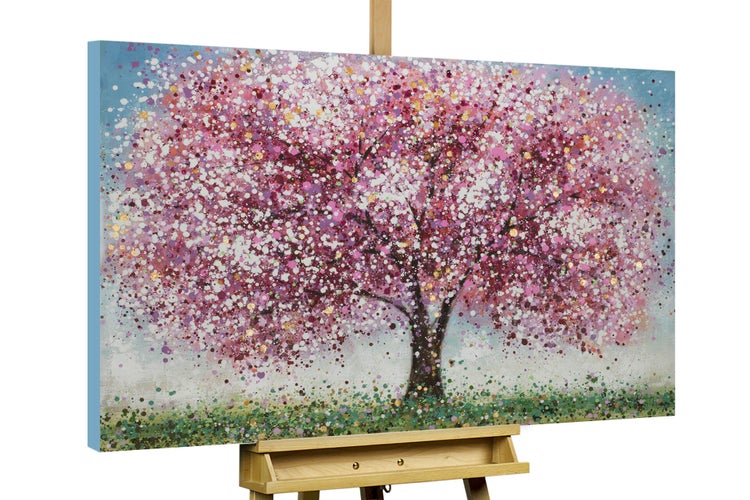 Handgemaltes Gemälde Acrylfarbe 120x80cm Blau