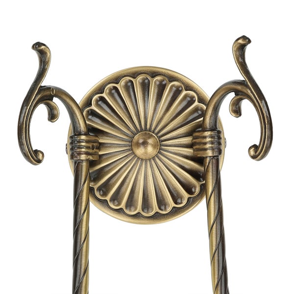 Wandleuchte aus Metall mit floralem Design