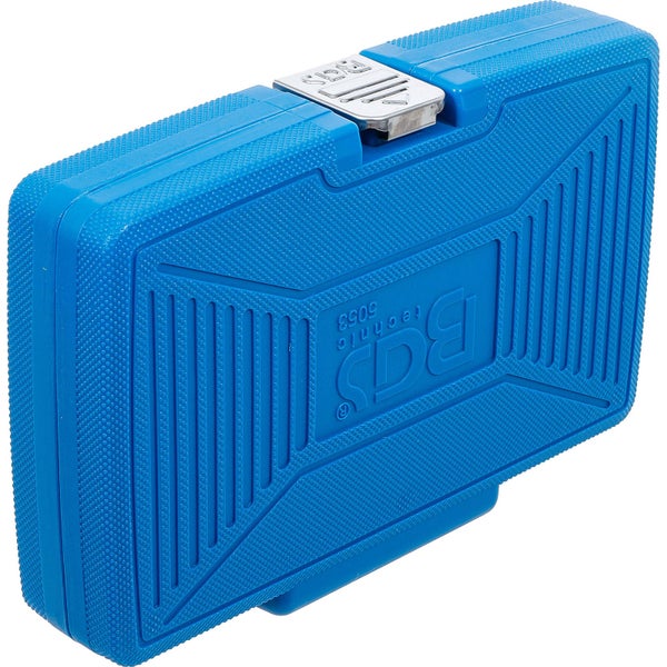 Blauer Werkzeugkoffer aus Kunststoff mit BGS Technic Logo