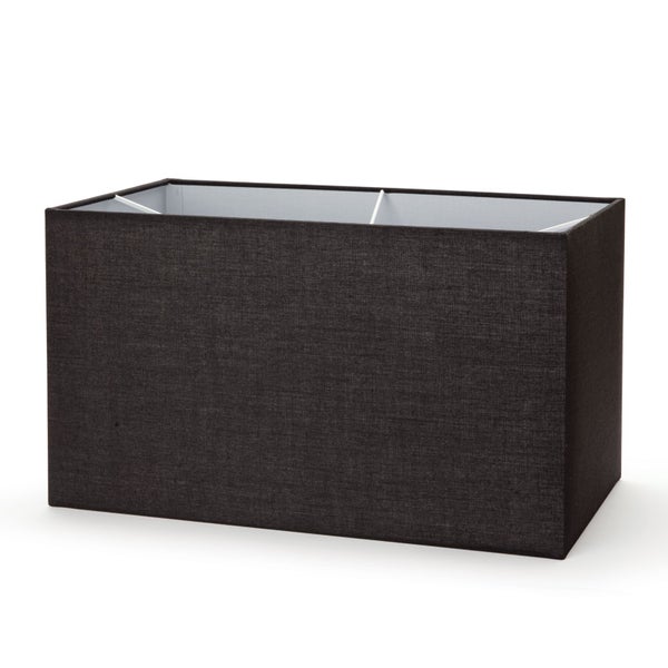 Rechteckiger Lampenschirm 40 x 22 x 23 cm schwarz