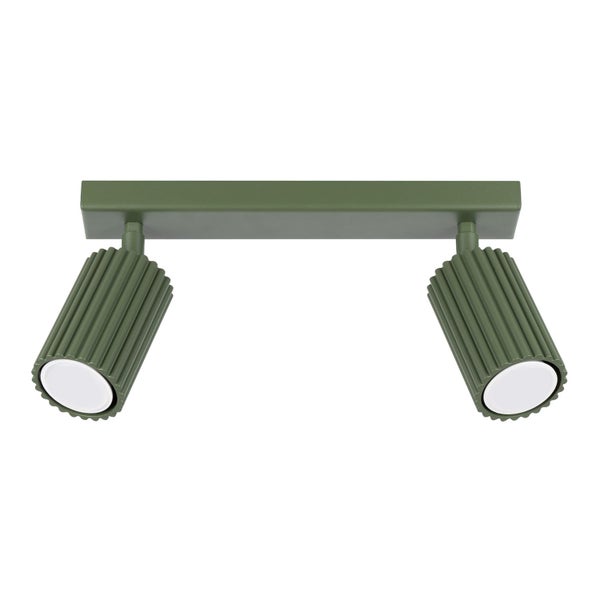 Doppelte Deckenleuchte mit zwei Strahlern