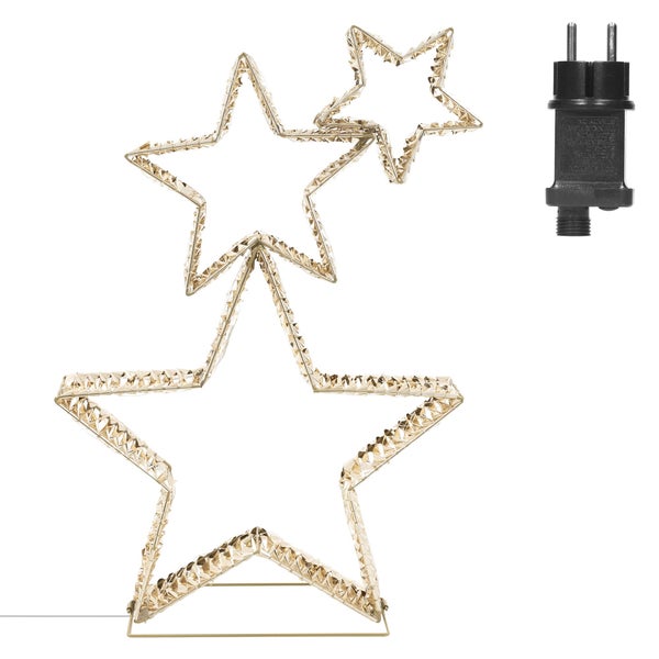 Dekorationsleuchte in Sternform mit Netzstecker