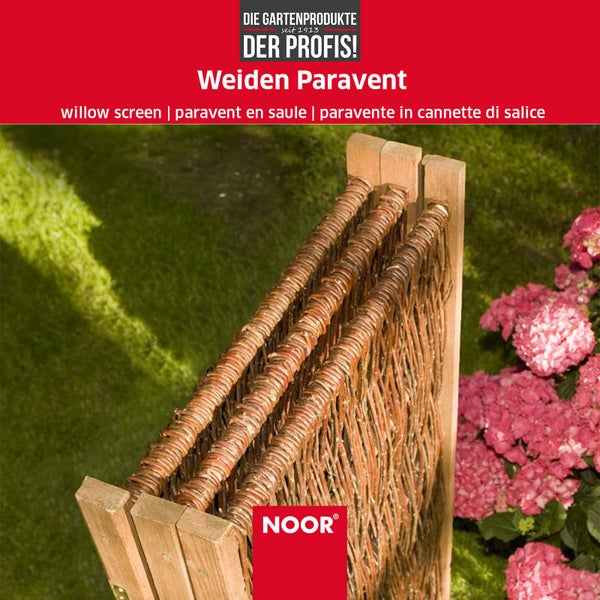Weiden-Paravent - 3teilig - klappbar - 120x180 cm - Sichtschutz-Module aus Naturmaterialien - Sichtschutz für Garten, Terrasse und Balkon