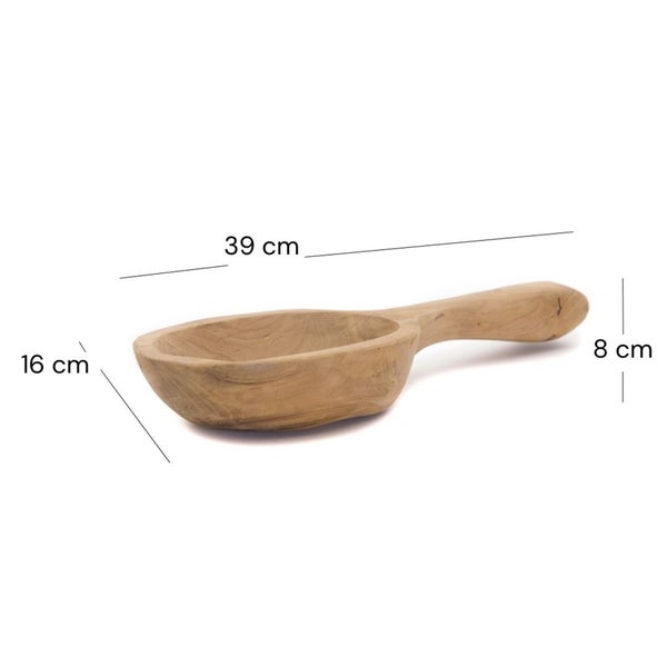 Dekoschale aus Holz, 39 cm Länge