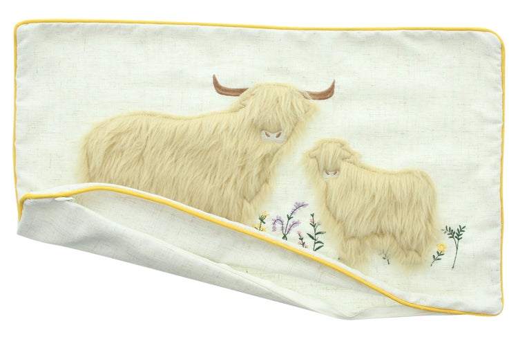 FRANK FLECHTWAREN|Kissenhülle Highländer, 50 x 30 cm, POLYESTER, LEINEN