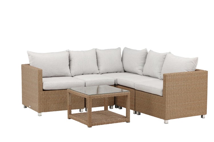 Vamos Loungeset 2 Teile sandfarben,natur. 1 X 1 X 1 cm